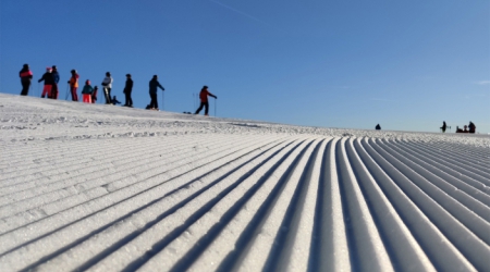 Skihelm tijdens de wintersport